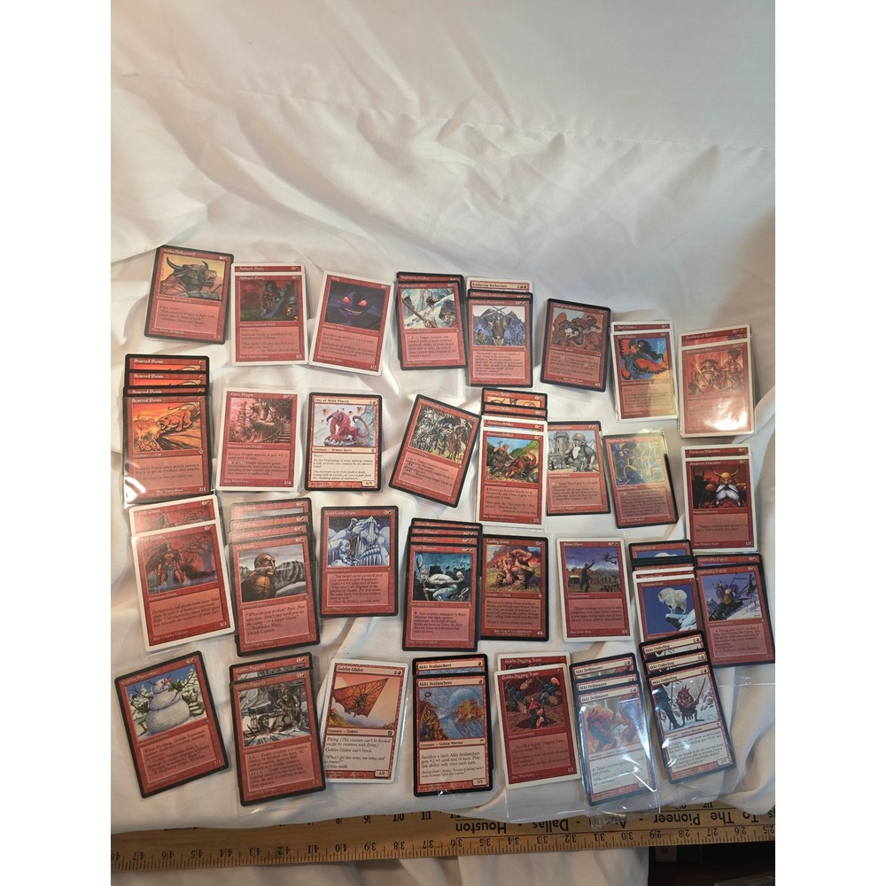 Magic The Gathering MTG Red Creature Card Lot Multiples Goblins Giants Akki